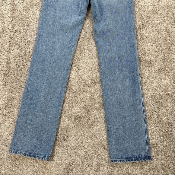Unpublished Women’s Rae Olympic Straight Leg Jeans High Rise Medium Wash Blue 23 - Picture 8 of 15